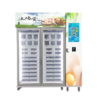 Egg vending machine  locker equipped with 22' inch touch screen and card reader